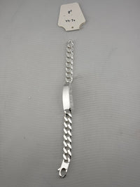 Load image into Gallery viewer, Silver Curb Link ID Bracelet 925 – Engravable Name Plate | 6mm

