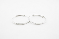 Load image into Gallery viewer, Kids Textured Silver Kada – 925 Sterling Silver Baby Kada Bracelet with Engraved Design (Pair)
