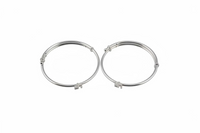 Load image into Gallery viewer, Kids Swastik Silver Kada – 925 Sterling Silver Baby Kada Bracelet (Pair)
