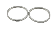 Load image into Gallery viewer, Kids Twist Silver Kada – 925 Sterling Silver Baby Kada Bracelet with Rope Detail (Pair)
