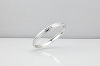 Load image into Gallery viewer, Striped Silver Kada – 925 Sterling Silver Bracelet Textured Band with Center Highlight Design
