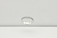 Load image into Gallery viewer, Dual Line Silver Kada – 925 Sterling Silver Bracelet Polished Band with Center Highlight Design
