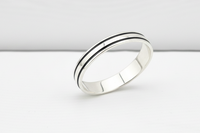 Load image into Gallery viewer, Double Band Silver Kada – 925 Sterling Silver Bracelet Polished Dual Layer Design
