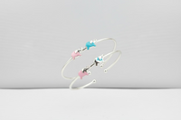 Load image into Gallery viewer, Kids Elephant Charm Silver Kada Pair
