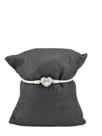 Load image into Gallery viewer, Charm Beaded Silver Bracelet – 925 Sterling Silver Kada with Designer Charms &amp; Tassel
