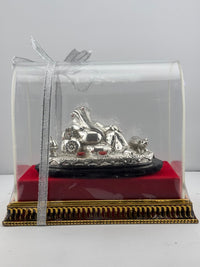 Load image into Gallery viewer, 999 Pure Silver Reclining Lord Ganesha Idol 60g – Ganpati Murti
