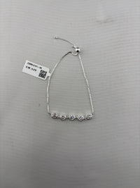 Load image into Gallery viewer, 925 Sterling Silver Five Stone CZ Adjustable Bracelet | 5g
