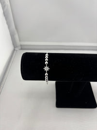 Load image into Gallery viewer, 925 Sterling Silver Star CZ Adjustable Bracelet | 5g
