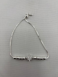 Load image into Gallery viewer, 925 Sterling Silver Star CZ Adjustable Bracelet | 5g
