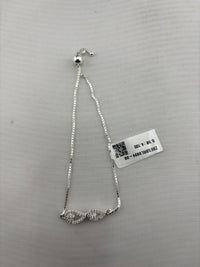 Load image into Gallery viewer, 925 Sterling Silver Double Teardrop CZ Adjustable Bracelet | 4g
