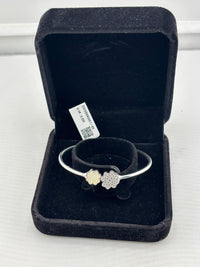 Load image into Gallery viewer, 925 Sterling Silver Double Clover CZ Women’s Bracelet | 6g
