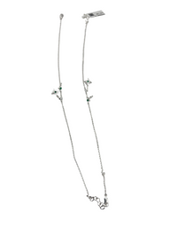 Load image into Gallery viewer, 925 Sterling Silver Sunburst Charm Anklet with Green CZ Stones
