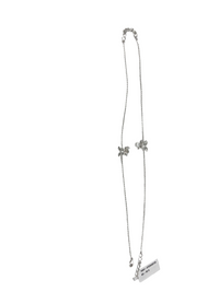 Load image into Gallery viewer, 925 Sterling Silver Butterfly Charm Anklet with CZ Accent
