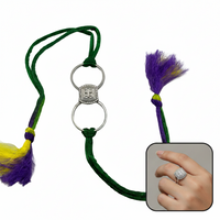 Load image into Gallery viewer, Sterling Silver Trishul Rakhi Ring 2 in 1
