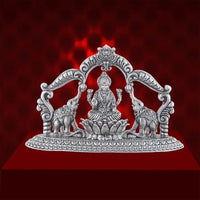 Load image into Gallery viewer, Silver Maa Lakshmi Idol – Spiritual Murti for Temple Decor &amp; Festivals
