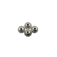 Load image into Gallery viewer, Ahoi Ashtmi daaney Silver Fluted Spacer Beads Set of 4
