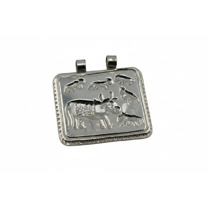Ahoi Mata Silver Gau Maata (Sacred Cow) Pendant – Kamdhenu