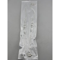 Load image into Gallery viewer, Beaded Bar Center Anklet – 925 Sterling Silver – Adjustable – 23g
