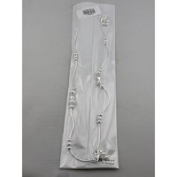 Load image into Gallery viewer, Beaded Snake Chain Silver Anklet – 925 – Adjustable – Weight:26g
