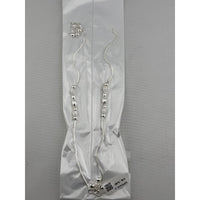 Load image into Gallery viewer, Beaded Twist Silver Anklet – 99.9% Pure Silver – Adjustable – 21.80 g
