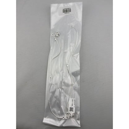 Bell Charm Minimal Silver Anklet – 99.9% Pure Weight:11g