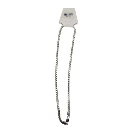 Byzantine Box Link Silver Chain in 925 Sterling | Textured