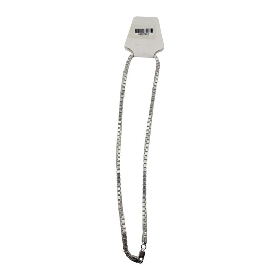 Byzantine Box Link Silver Chain in 925 Sterling | Textured