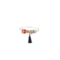 Load image into Gallery viewer, Charm Beaded Silver Bracelet – 925 Sterling Silver Kada
