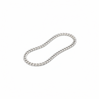 Load image into Gallery viewer, Classic Cuban Link Silver Anklet in 925 Sterling Silver | Bold Flat Link Anklet (10 Inch)(27g)
