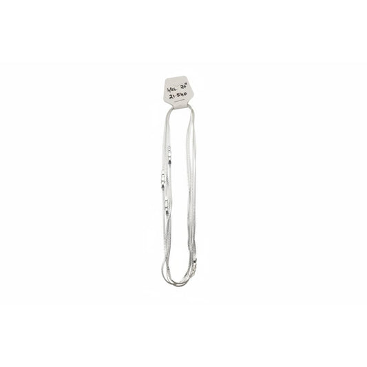 Classic Flat Curb Silver Chain 925 | Medium Width Sterling