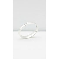 Load image into Gallery viewer, Plain Silver Kada – 925 Sterling Silver Bracelet Polished Minimal Band with Center Groove
