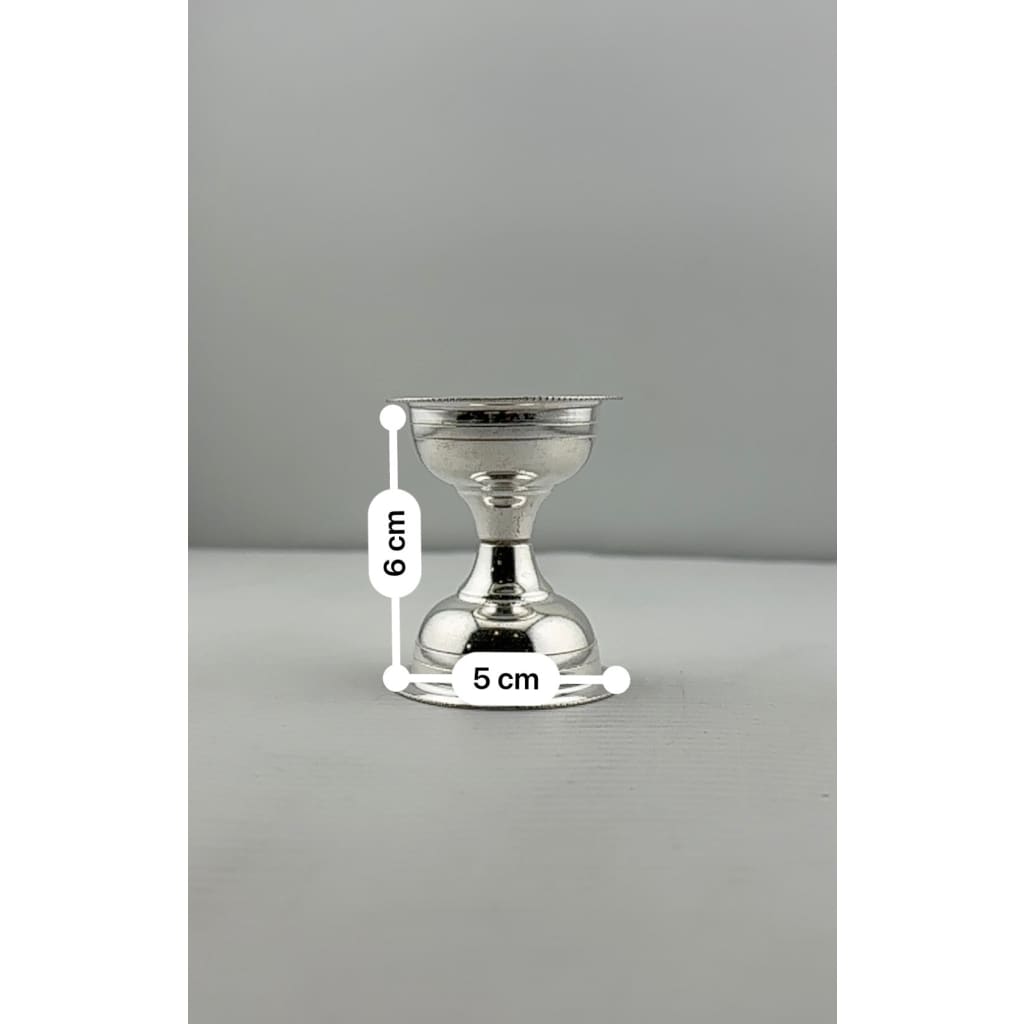 Compact Sterling Silver Diya 23gm – For Everyday Puja - Item