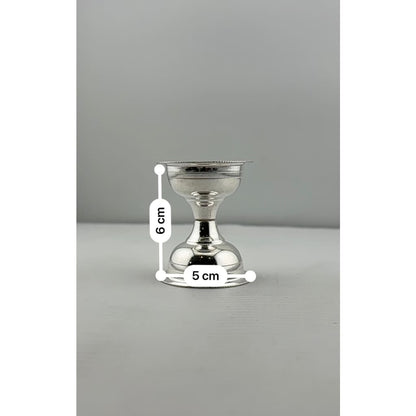 Compact Sterling Silver Diya 23gm – For Everyday Puja - Item