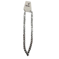 Load image into Gallery viewer, Cuban Link Silver Chain in 925 Sterling Silver | Heavy Flat Curb Link Chain Necklace (20 Inch, 95.5g) – 10mm
