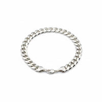 Load image into Gallery viewer, Curb Link Bracelet 925 Sterling Silver Flat Chain 16mm