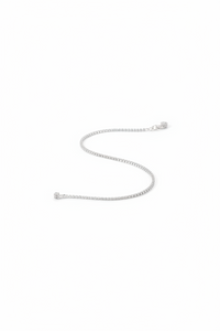 Load image into Gallery viewer, Diamond Cut Box Silver Anklet in 925 Sterling Silver | Minimal Shiny Anklet (9 Inch, 13.20g)
