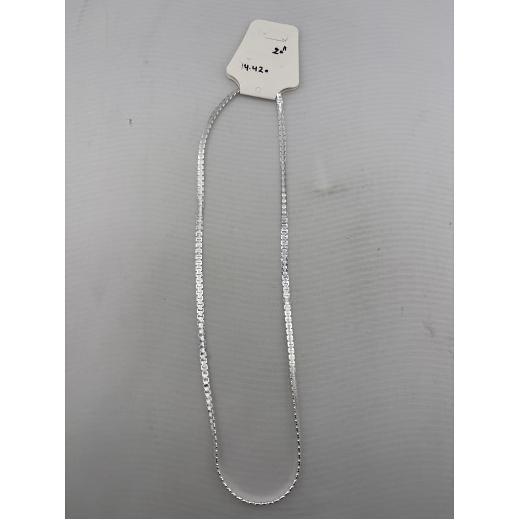 Diamond Cut Box Silver Chain in 925 Sterling | Faceted
