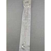 Load image into Gallery viewer, Diamond Cut Cuban Link Silver Anklet in 925 Sterling Silver (9 Inch) (25g)
