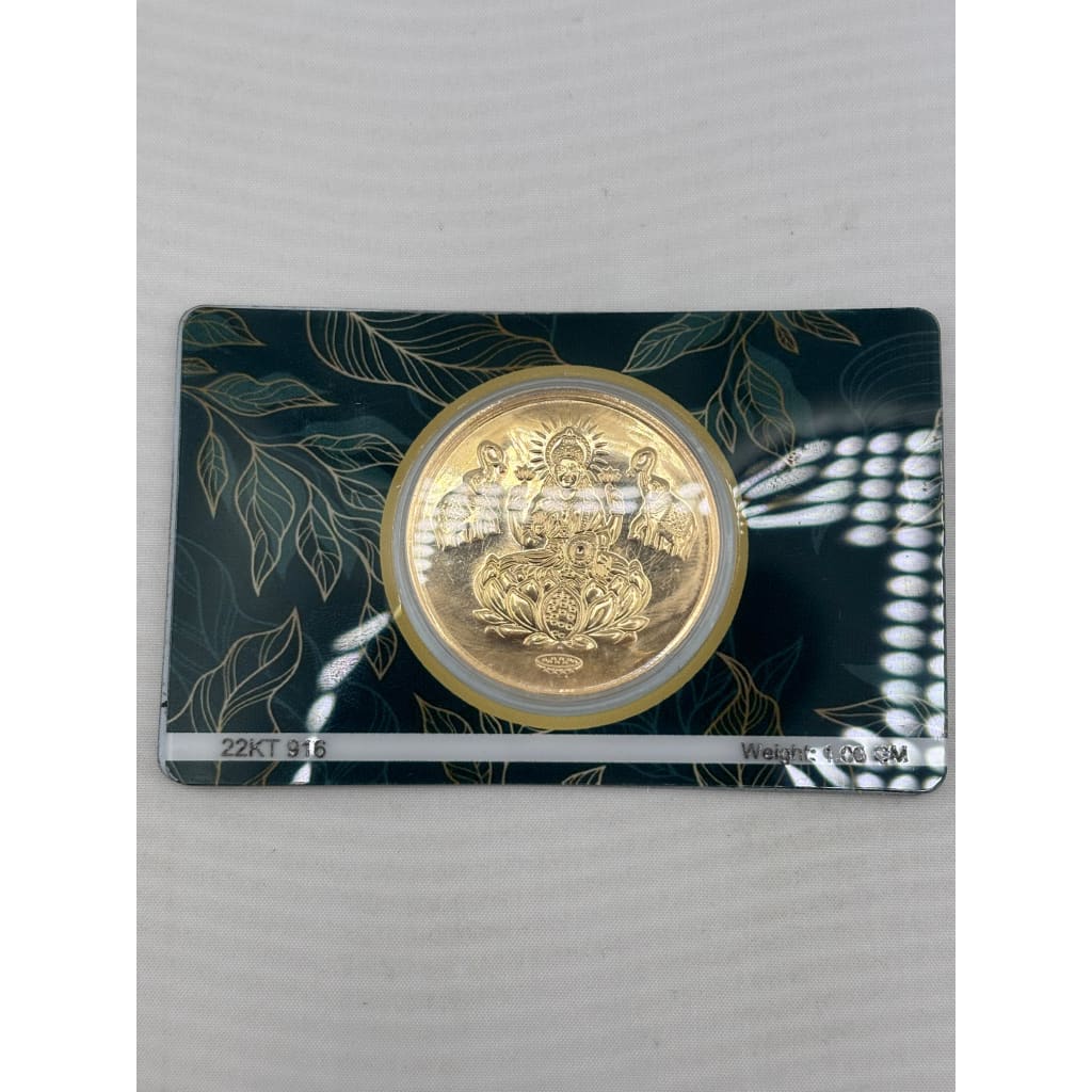 Diwali special Gold Gaja Lakshmi Coin - 1g