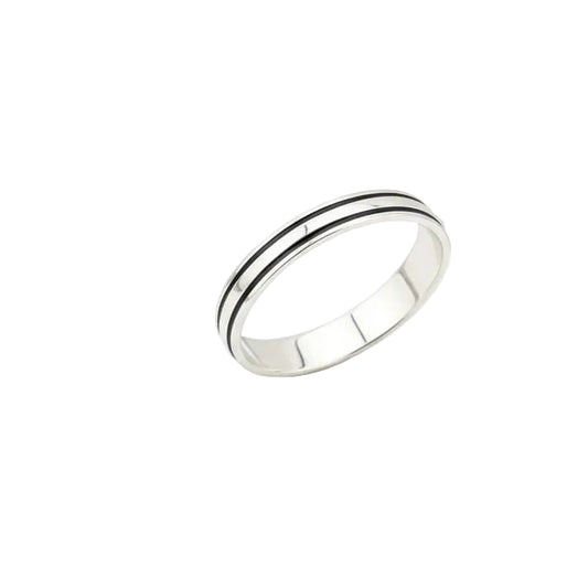 Double Band Silver Kada – 925 Sterling Bracelet Polished