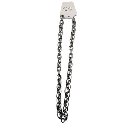 Double Cable Link Silver Chain in 925 Sterling | Textured