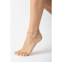 Load image into Gallery viewer, Double Chain Charm Silver Anklet – 99.9% Pure Silver – Weight:27g
