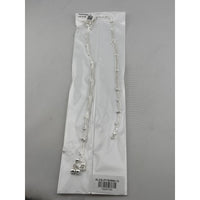Load image into Gallery viewer, Double Layer Beaded Silver Anklet – 99.9% Pure Silver – Adjustable – Weight: 24 g
