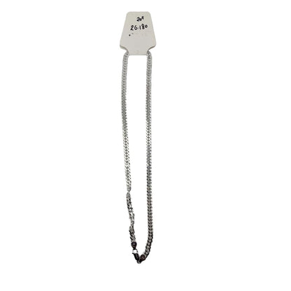 Double Row Curb Silver Chain in 925 Sterling | 5mm