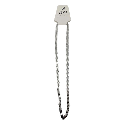 Double Row Curb Silver Chain in 925 Sterling | 5mm