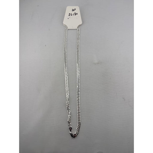 Double Row Curb Silver Chain in 925 Sterling | 5mm