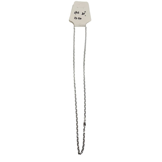 Double Row Curb Silver Chain in 925 Sterling | Interlocking