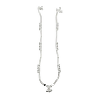 Load image into Gallery viewer, Dual Chain Wave Silver Anklet – 99.9% Pure Silver – Ghungroo Style – Adjustable – 36.80 g
