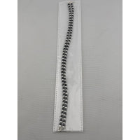 Load image into Gallery viewer, Dual Line Black Beaded Nazariya Anklet in 925 Sterling Silver
