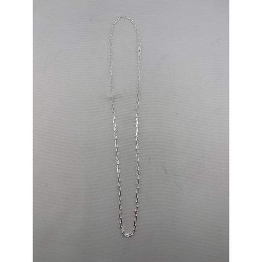 Elongated Cable Silver Chain in 925 Sterling | Fine Long